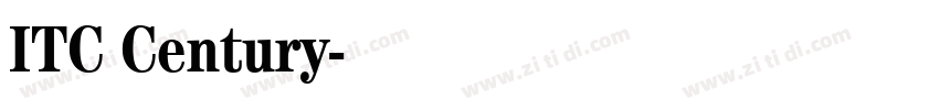 ITC Century字体转换